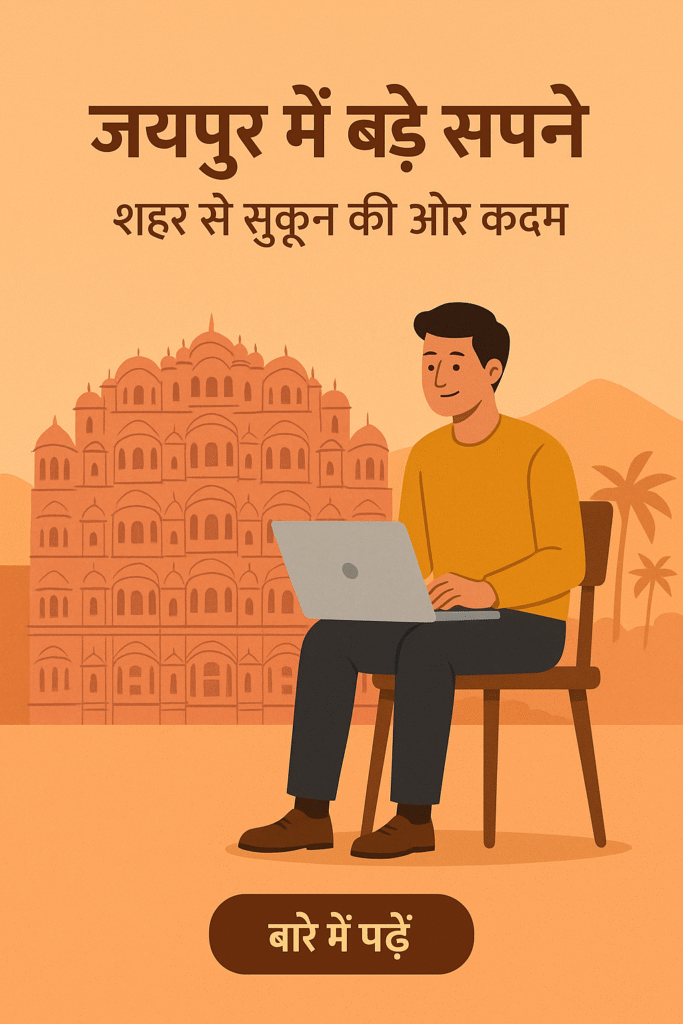 जयपुर में बड़े सपने: शहर से सुकून की ओर कदम